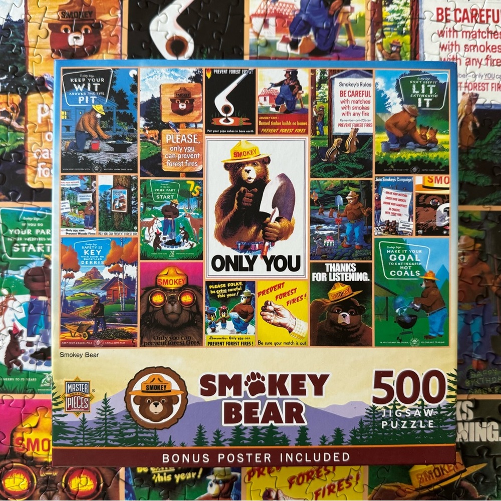 Master Pieces “Smokey Bear” 500 Piece Jigsaw Puzzle
